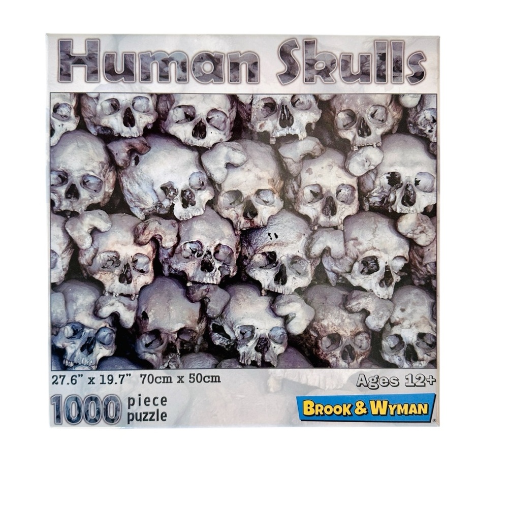 Brook & Wyman NIB Human Skulls 1000 Piece Puzzle